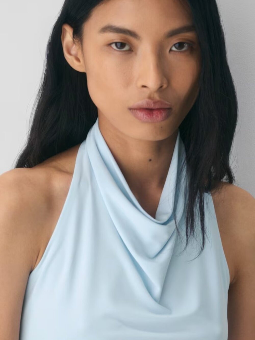 NWT Aritzia Smooth Matter TOWER Halter Top Villa Blue S - Picture 4 of 8